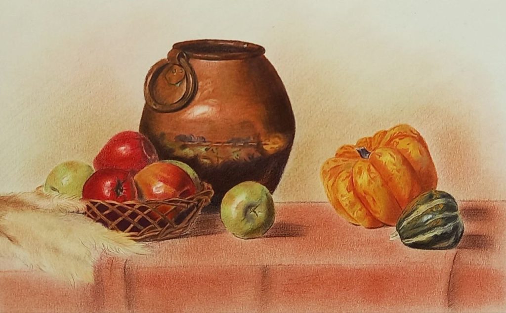آموزش نقاشی مداد رنگی