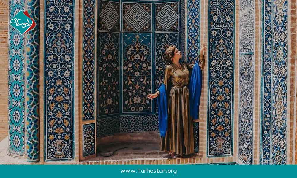 استفاده از رنگ‌های ایرانی طراحی لباس با الهام از معماری ایرانی