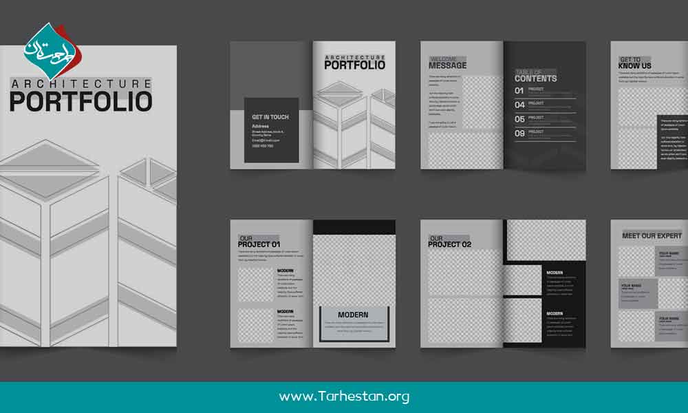 قالب‌های ساخت پورتفولیوی گرافیکی حرفه‌ای