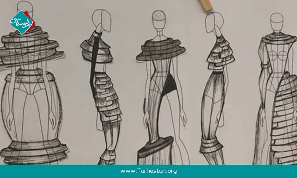 چگونه می‌توان از اشکال هندسی گوناگون در طراحی لباس استفاده کرد؟