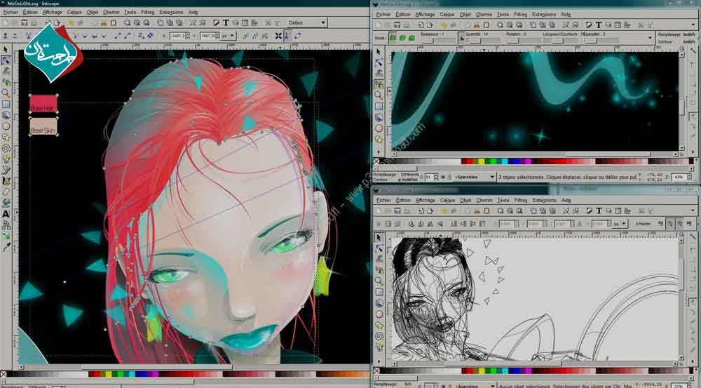 کاربردهای نرم افزار Inkscape