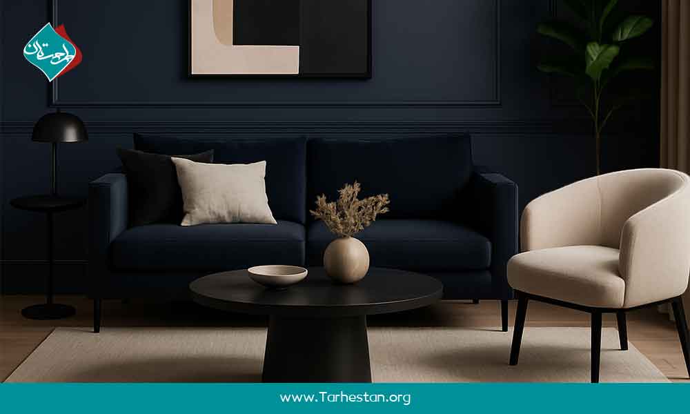 ترکیب مشکی، سرمه‌ای و بژ