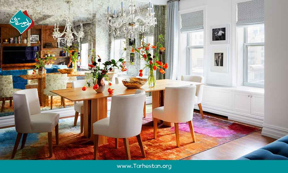 انتخاب فرش مناسب برای زیر میز غذاخوری 