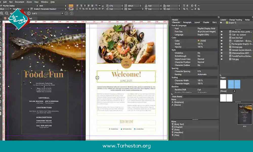 کاربردهای نرم‌افزار InDesign در دنیای امروز