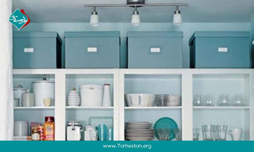 استفاده از فضاهای بالای کابینت