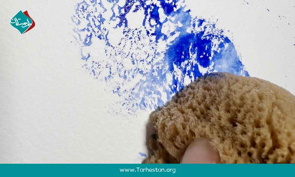 ابزار و متریال لازم برای بافت‌ سازی آبرنگ